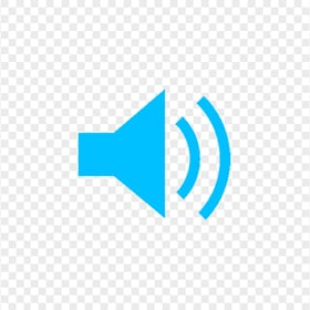 HD Loudspeaker Speaker Blue Icon PNG