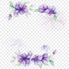 FREE Watercolor Purple Lilac Flowers PNG
