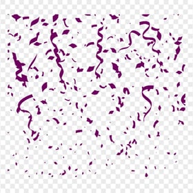 Purple Party Confetti PNG