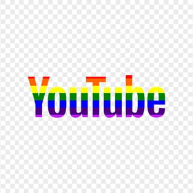 HD Rainbow Youtube Logo PNG