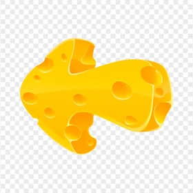 HD Cheese Cartoon Arrow Pointing Left PNG