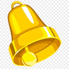 HD 3D Yellow Gold Bell Illustration PNG