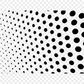 Halftone Black Polka Dots Abstract Transparent PNG