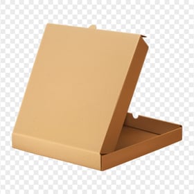 HD Pizza Cardboard Brown Box Transparent Background