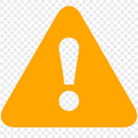 PNG Orange Error Warning Icon