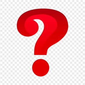 Question Mark Red Vector Icon Symbol PNG