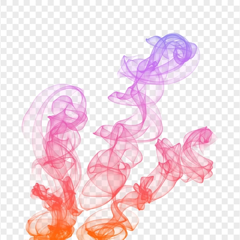 Three Shape Of Colored Smoke