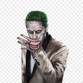 Illustration Artwork Joker Damaged Suicide Squad