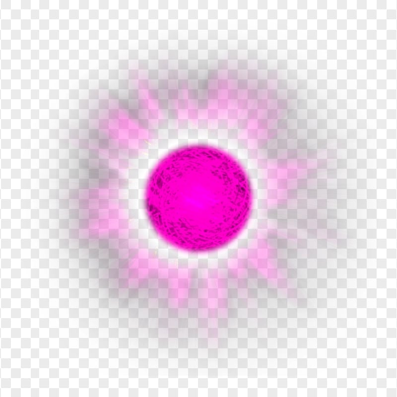 HD Glowing Pink Ball Effect PNG