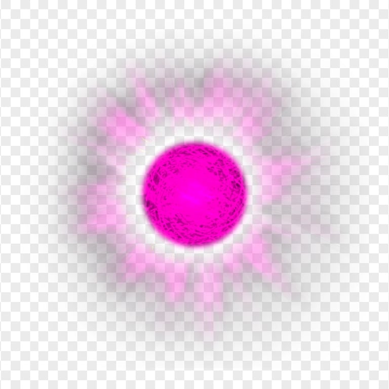 HD Glowing Pink Ball Effect PNG