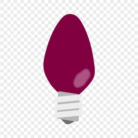 HD Purple String Light Bulb Decoration PNG