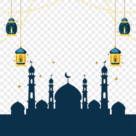 Islamic Background Mosque Vector Ramadan Lanterns