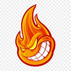 HD Fire Flame Cartoon Character PNG
