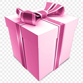 3D Pink Illustration Gift Box PNG