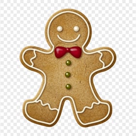 Realistic Christmas Gingerbread Man Cookie HD PNG
