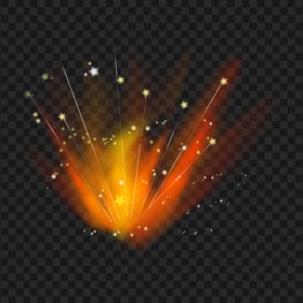 Yellow Magic Sparkle Stars Effect HD PNG
