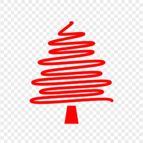 HD Creative Red Christmas Tree Icon PNG