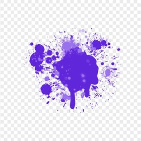 Purple Paint Brush Paint Splatter Blots HD Transparent PNG