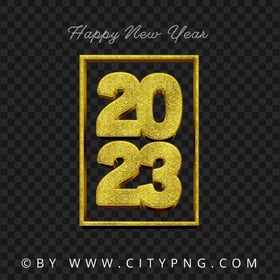 Creative 2023 Happy New Year Glitter Effect PNG IMG