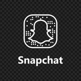 Snapchat White Logo Code Icon UI SVG PNG Image