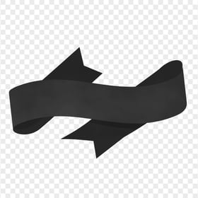 HD Zigzag Vector Black Ribbon PNG