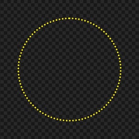 Dotted Yellow Circle PNG IMG