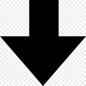 Short Black Down Arrow