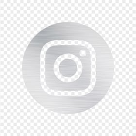 HD Silver Gray Circular Instagram IG Logo Icon PNG