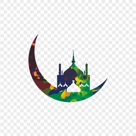 Illustration Moon Mosque Ramadan Islamic Design