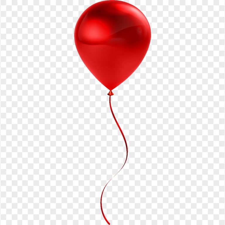 HD Red Balloon Flying Image Illustration PNG | Citypng