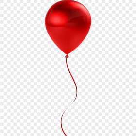 HD Red Balloon Flying Image Illustration PNG