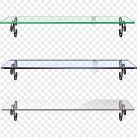 HD Three Glass Shelves PNG