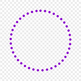 PNG Circle Purple Dotted Border