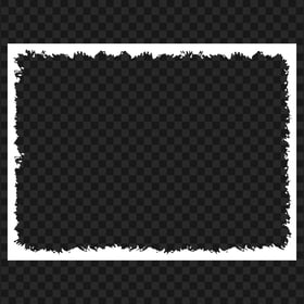 Grunge Rectangle White Frame Image PNG