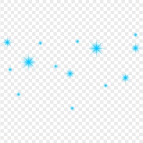 Blue Stars Sparkle PNG