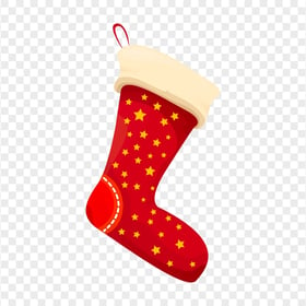 Cartoon Santa Christmas Socks Stocking PNG