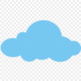 HD Blue Cloud Icon Transparent PNG