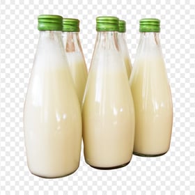 HD Group Of Milk Soy Bottles PNG