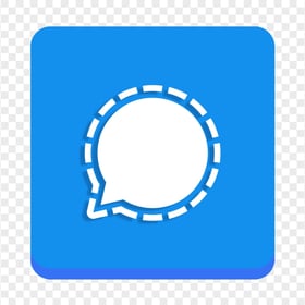 HD Signal Messenger Square 3D Illustration Icon PNG