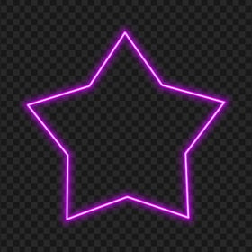Download Glowing Neon Purple Star PNG