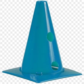 Blue Plastic Sport Cone FREE PNG