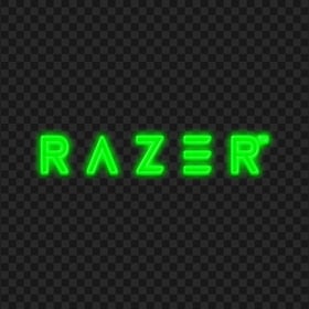 Green Razer Neon Logo Download PNG