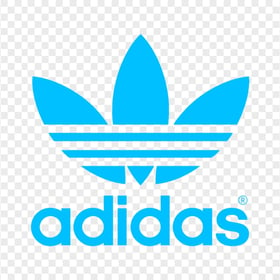 Adidas Trefoil Blue Logo HD PNG