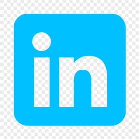 HD LinkedIn Square Blue Icon Transparent PNG