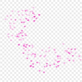 HD Bokeh Pink Heart Effect Background Pattern PNG