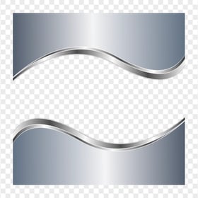 Grey Silver Frame Borders Abstract PNG Image