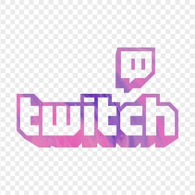 HD Aesthetic Twitch Pink & Purple Logo Transparent Background PNG