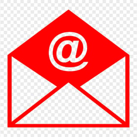 Transparent HD E-mail Mail Letter Red Logo Icon