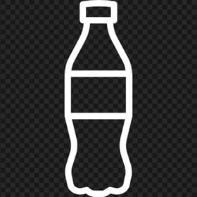 White Cola Water Plastic Bottle Icon PNG