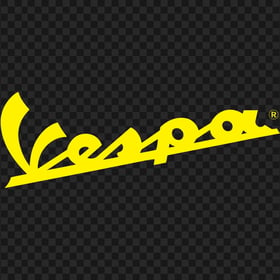 Vespa Yellow Logo Transparent PNG